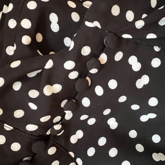 Zara Polka Dot Black and White Dress - Small - Picture 3 of 4